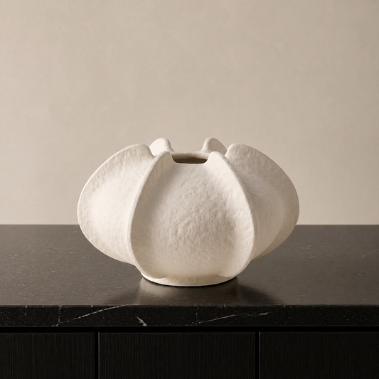 Textured Ceramic Flower Vase