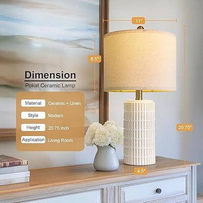 PoKat Ceramic Table Lamps (Set of 2)