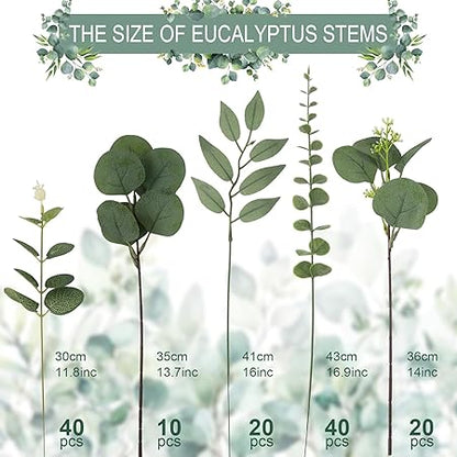 Artificial Eucalyptus Stems (130PCS)