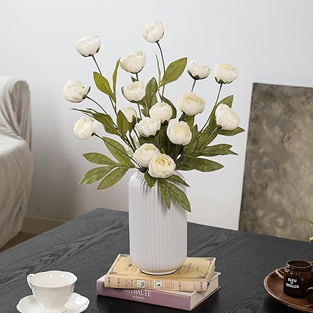 Artificial Silk Peony Flowers (6PCS)