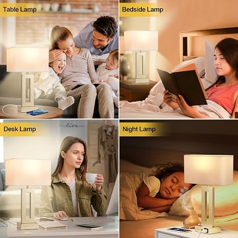 Seealle 3-Way Dimmable Touch Lamps (Set of 2)