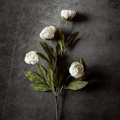 Artificial Silk Peony Flowers (6PCS)