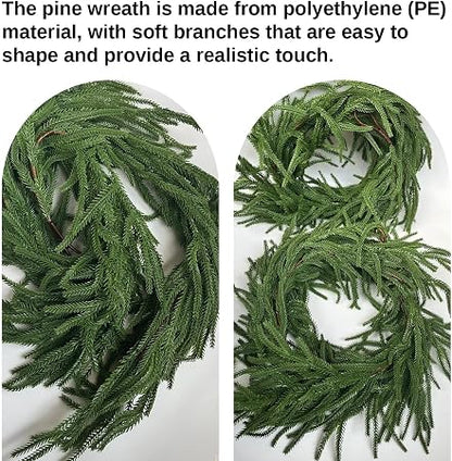 Artificial Norfolk Pine Garland (2PCS)