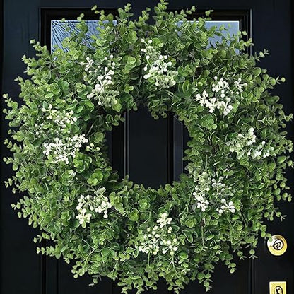 26" UV-Resistant Boxwood Wreath