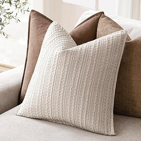 Foindtower Waffle Weave Pillow Covers (Set of 2)