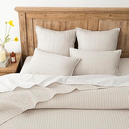Foindtower Waffle Weave Pillow Covers (Set of 2)
