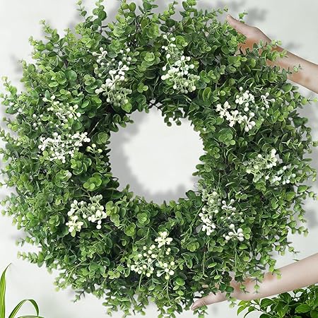26" UV-Resistant Boxwood Wreath