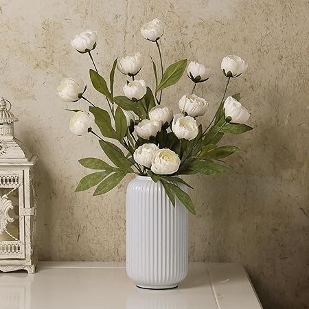 Artificial Silk Peony Flowers (6PCS)