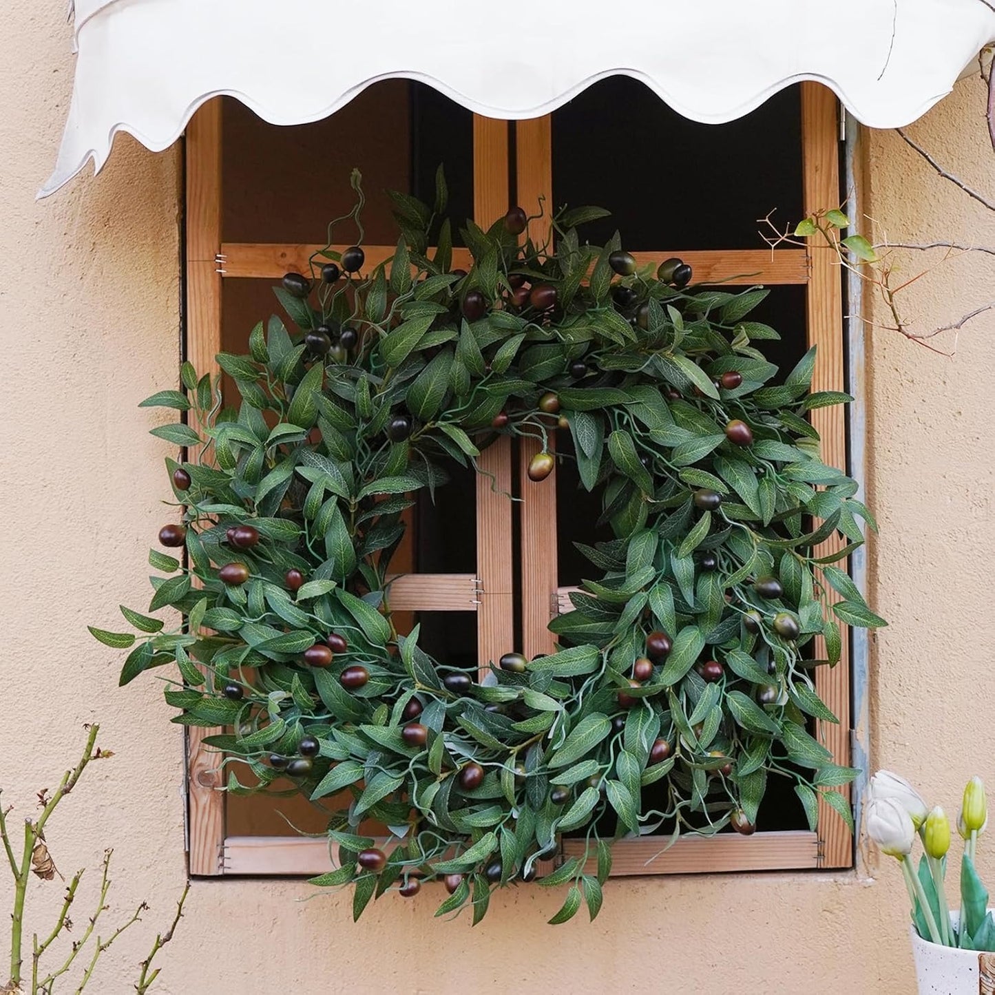 26" Handmade Olive Wreath
