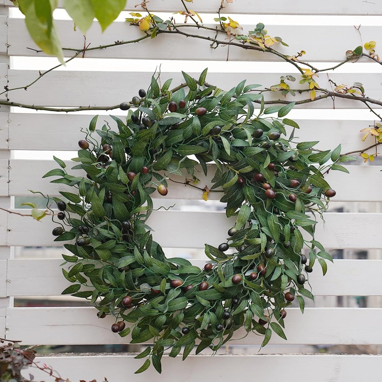 26" Handmade Olive Wreath