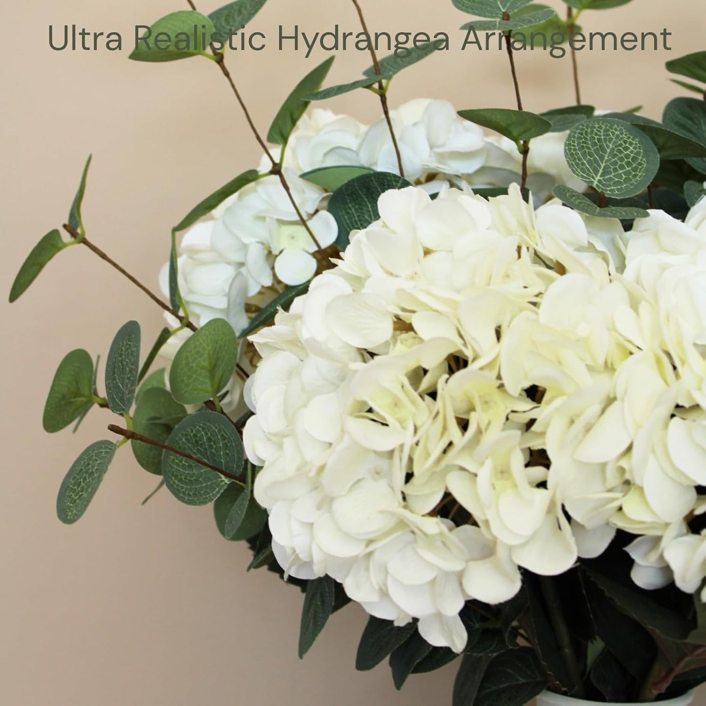 Real Touch Hydrangea & Eucalyptus Arrangement