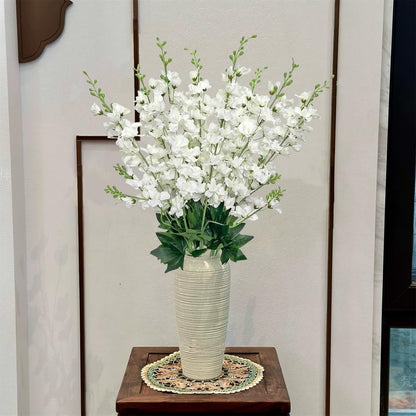 White Artificial Delphinium Stems (8PCS)