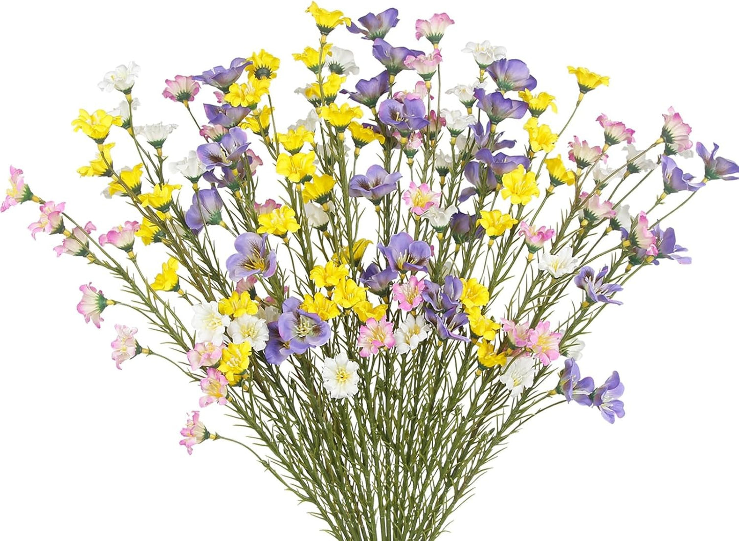 CITYES Artificial Blue Wildflowers (10PCS)