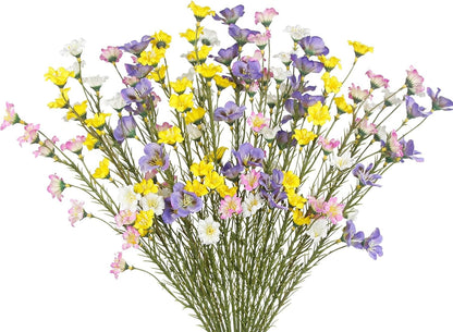 CITYES Artificial Blue Wildflowers (10PCS)