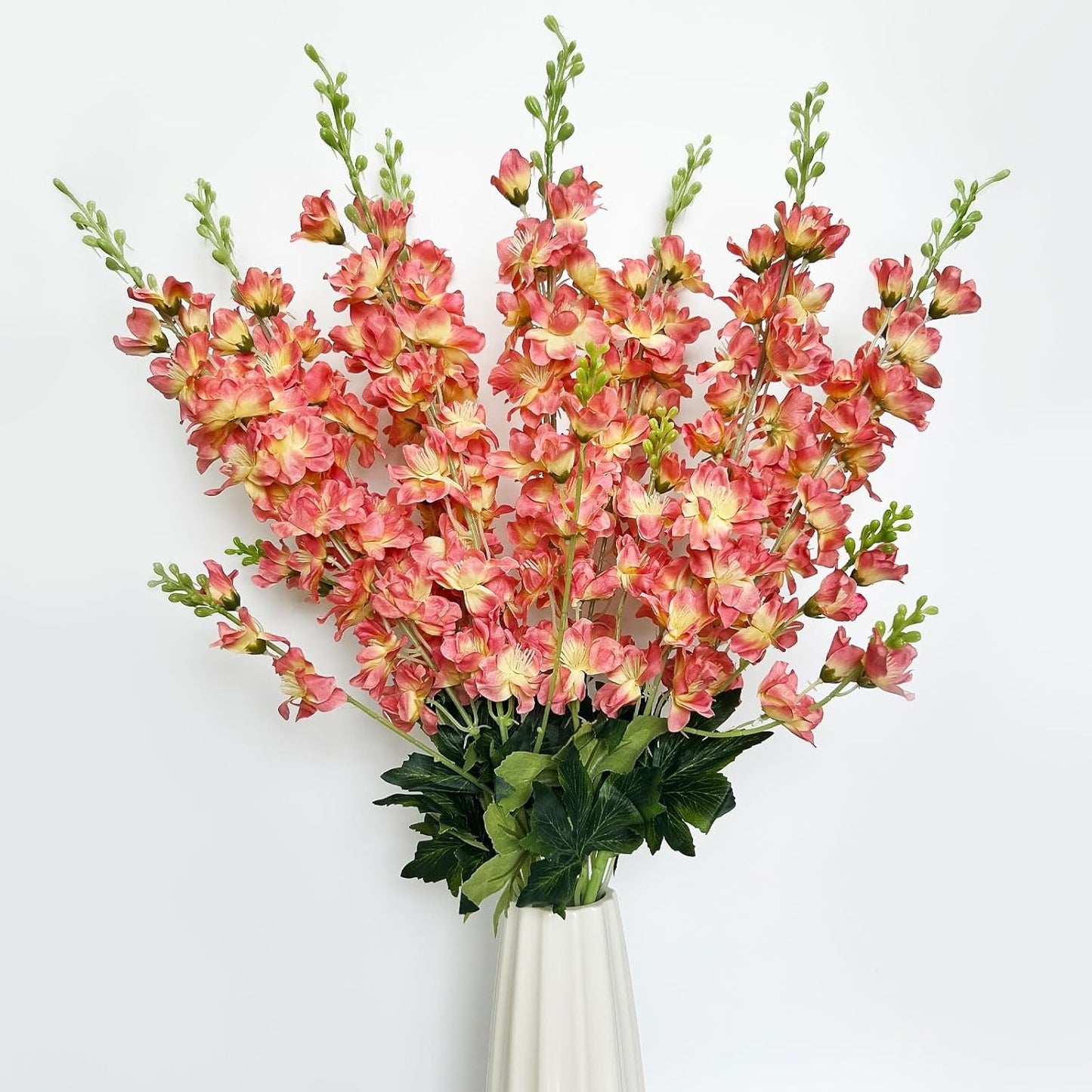 White Artificial Delphinium Stems (8PCS)