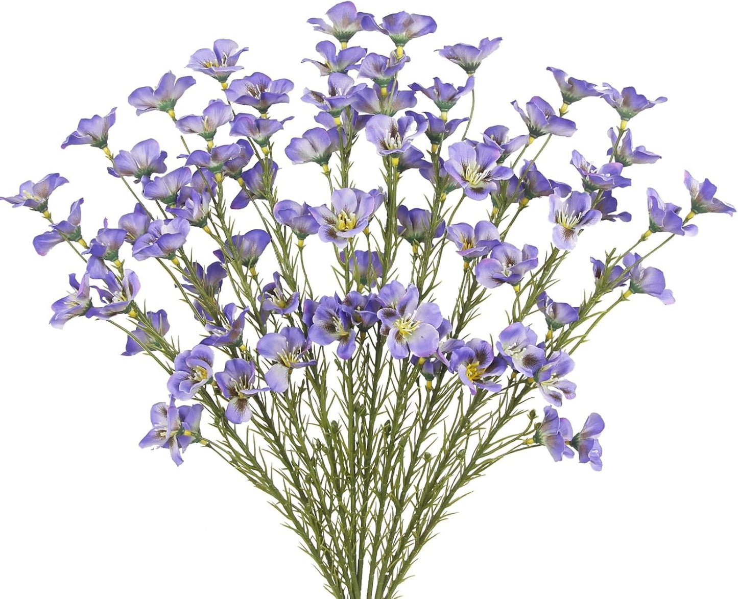 CITYES Artificial Blue Wildflowers (10PCS)