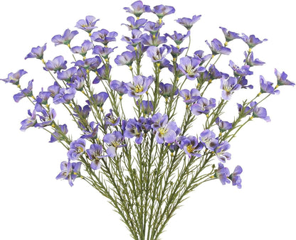 CITYES Artificial Blue Wildflowers (10PCS)