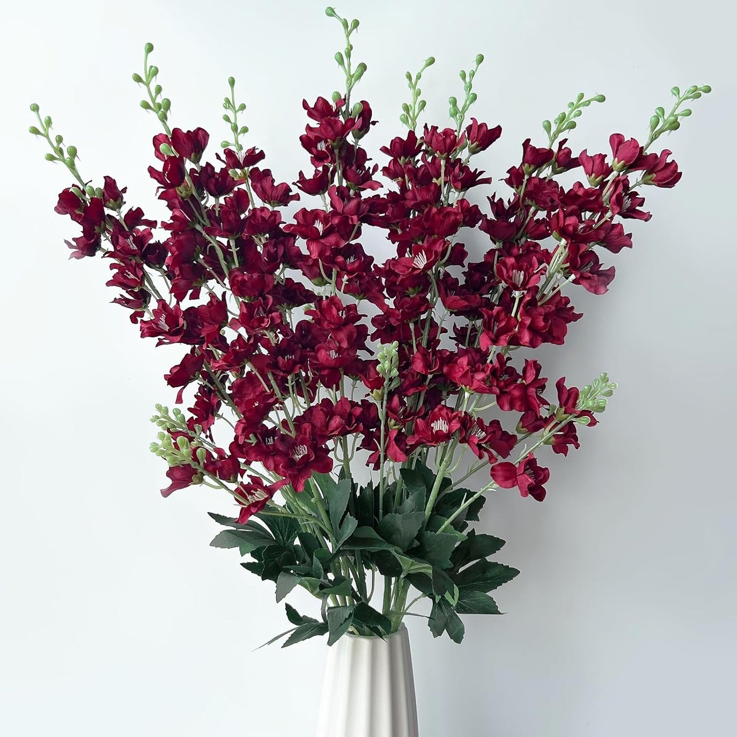 White Artificial Delphinium Stems (8PCS)