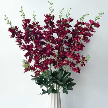 White Artificial Delphinium Stems (8PCS)