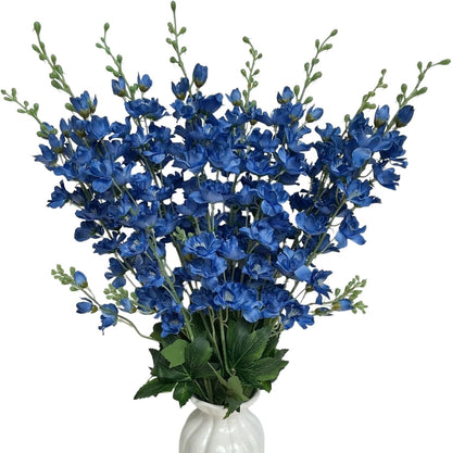 White Artificial Delphinium Stems (8PCS)
