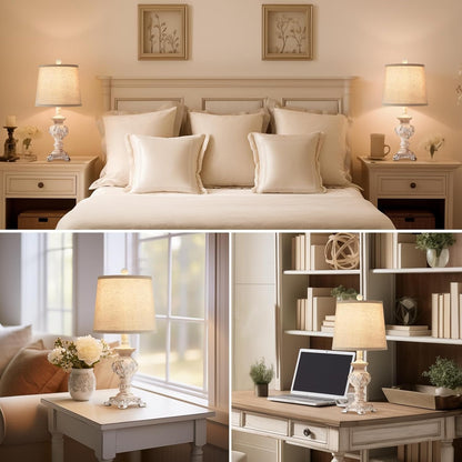 Drawealth Vintage Farmhouse Table Lamps (Set of 2)