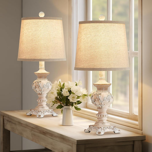 Drawealth Vintage Farmhouse Table Lamps (Set of 2)